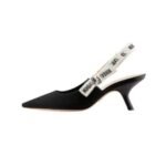 Dior High Heel Sandal Decolletè Slingback J’adior Nero Opaco - Image 3