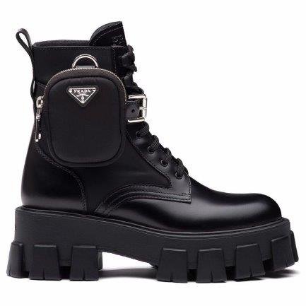 IMG16047 Boot Prada Moonlith leather boot with bag detail - Image 1