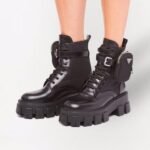 Boot Prada Moonlith leather boot with bag detail - Image 5