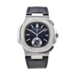 Patek Philippe Nautilus Chronograph Black Leather