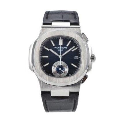 Patek Philippe Nautilus Chronograph Black Leather