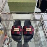 Slides Gucci GG Canvas with Logo Patch
