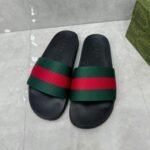 Slides Gucci Slide with Web Ribbon - Image 4