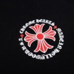 Hoodie Chrome Hearts Black Red Embroidered - Image 4