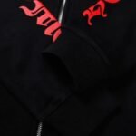 Hoodie Chrome Hearts Black Red Embroidered - Image 13