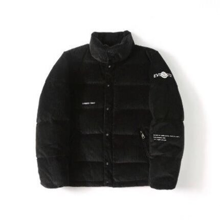 Jacket Puffer Moncler with Logo Trim Hood