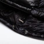 Jacket Puffer Moncler Black with Hood - Image 11