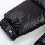 Jacket Puffer Moncler Black with Hood - Image 12