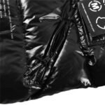 Jacket Puffer Moncler Black with Hood - Image 6