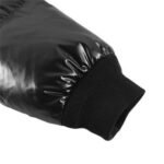 Jacket Puffer Moncler Black with Hood - Image 8