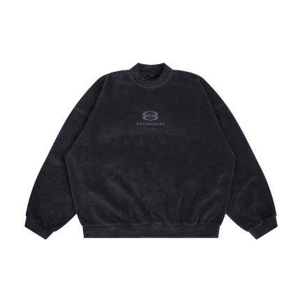 IMG16843 Sweatshirt Balenciaga Logo Black - Image 1