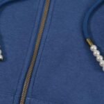 Hoodie Louis Vuitton Zip-Up Blue Edition - Image 5