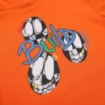 Hoodie Chrome Hearts Build Graphic Orange - Image 5