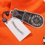 Hoodie Chrome Hearts Build Graphic Orange - Image 9