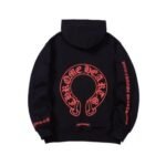 Hoodie Chrome Hearts Red Logo Print - Image 2