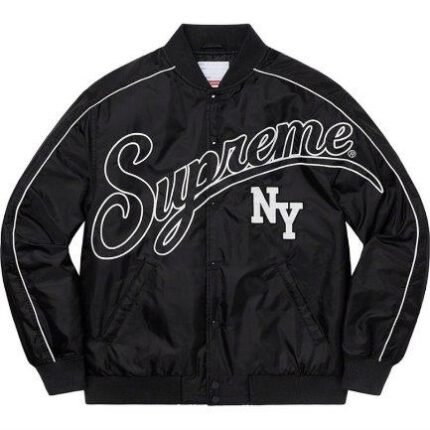 Jacket Supreme NY Varsity Bomber Black