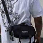 Shoulder Bag Supreme Black Grid - Image 7