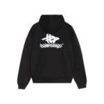 Hoodie Balenciaga Black Logo Print - Image 2