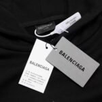 Hoodie Balenciaga Black Logo Print - Image 9