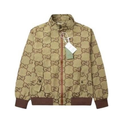 Jacket Gucci Monogram Beige Brown