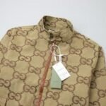 Jacket Gucci Monogram Beige Brown - Image 4