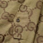 Jacket Gucci Monogram Beige Brown - Image 6