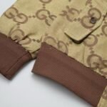 Jacket Gucci Monogram Beige Brown - Image 7