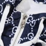 Jacket Gucci Monogram Hooded Navy - Image 9