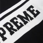 Hoodie Supreme Stripe Graphic Black - Image 6