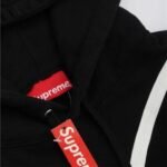 Hoodie Supreme Stripe Graphic Black - Image 14