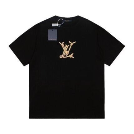 T-shirt Louis Vuitton Rope Logo Black