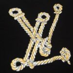 T-shirt Louis Vuitton Rope Logo Black - Image 5