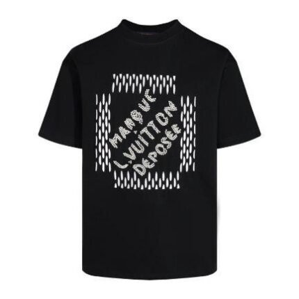 T-shirt Louis Vuitton Graphic Print Black