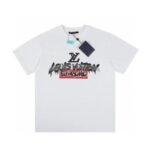 T-shirt Louis Vuitton x Supreme Graffiti White