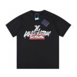 T-shirt Louis Vuitton x Supreme Graffiti Black