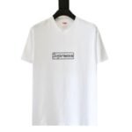 T-shirt Supreme Box Logo Outline White