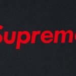 T-shirt Supreme Red Logo Black - Image 3