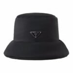 Bucket Hat Prada Milano Black Nylon
