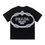 T-shirt Prada Milano Rope Logo Black