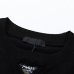 T-shirt Prada Milano Rope Logo Black - Image 7