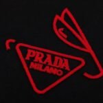 T-shirt Prada Milano Logo Black - Image 4