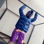 Jacket Puffer BAPE Shark Camo Full-Zip Blue - Image 5