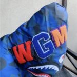 Jacket Puffer BAPE Shark Camo Full-Zip Blue - Image 6