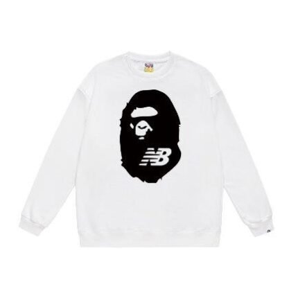 BAPE x New Balance Logo Sweatshirt White