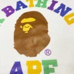 T-shirt BAPE Multicolor Ape Head White - Image 4