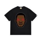 T-shirt BAPE Red Eye Face Black