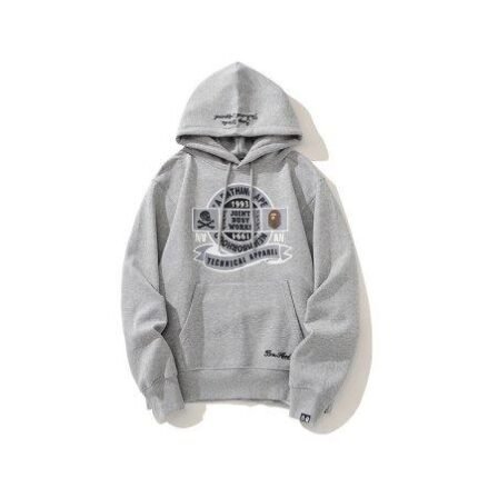 Hoodie BAPE Busy Works Logo Grey