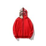 Hoodie BAPE Shark Camo OVO Red