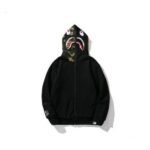 Hoodie BAPE Shark Camo OVO Black