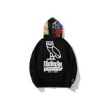 Hoodie BAPE Shark Camo OVO Black - Image 2